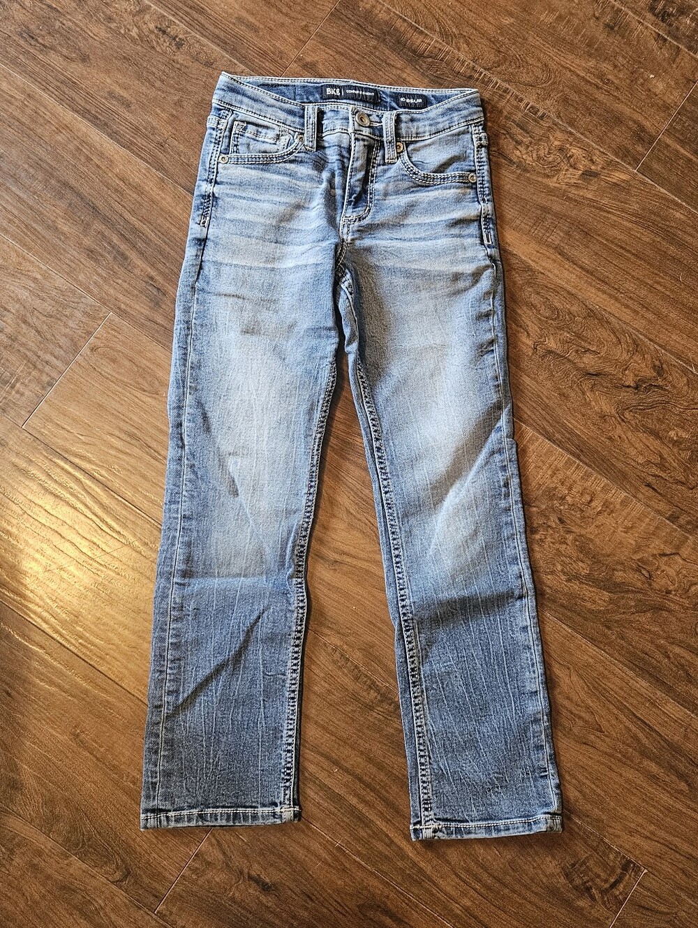 BKE Conner Straight Boys Light Wash Denim Jeans Size 10 Regular Fit   #G